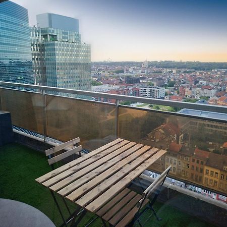 Studio Avec Vue Panoramique Et Parking Gratuit Brussel Buitenkant foto
