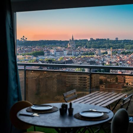 Studio Avec Vue Panoramique Et Parking Gratuit Brussel Buitenkant foto